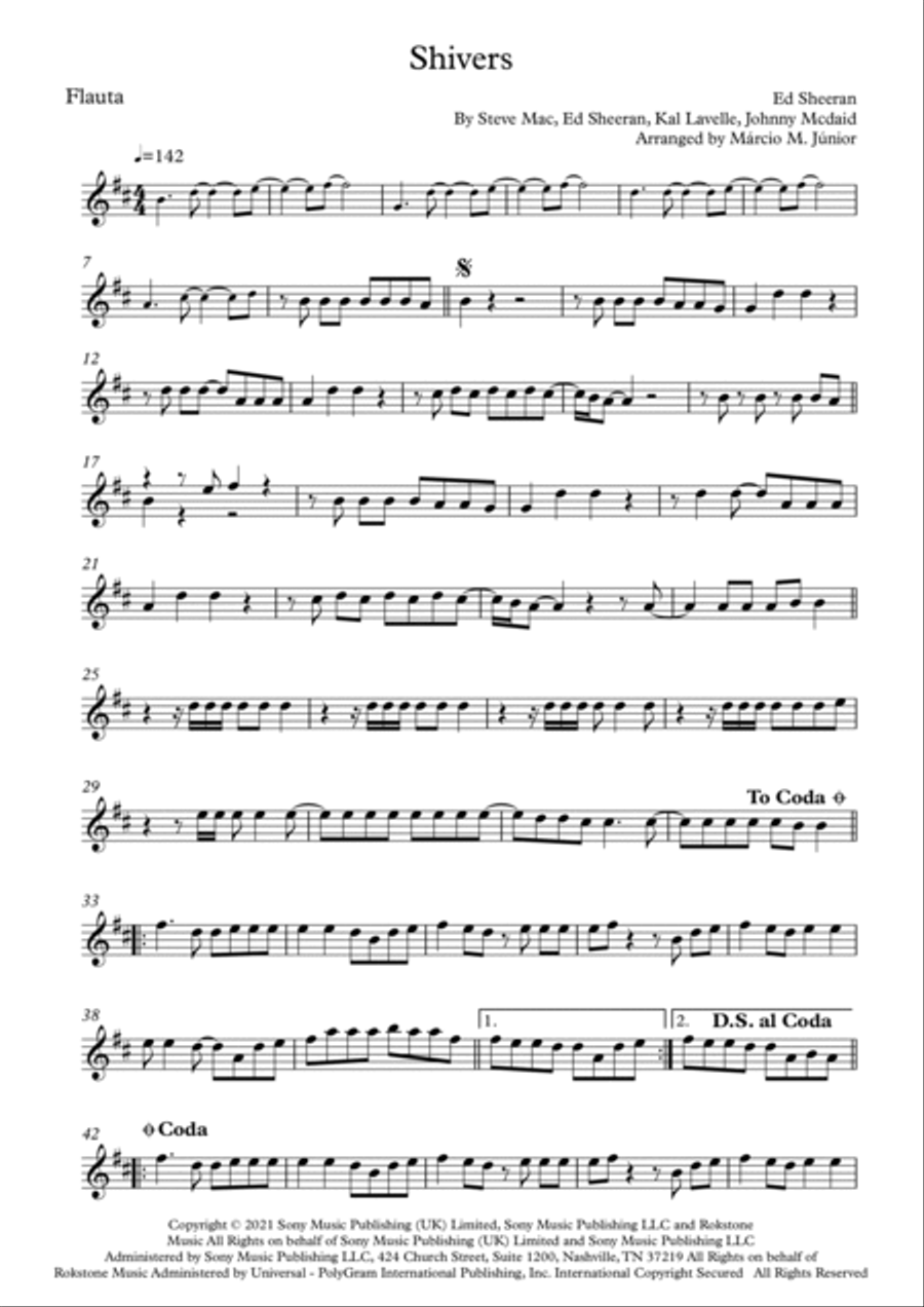 Shivers Shivers Flute Solo scores gallery preview page 2