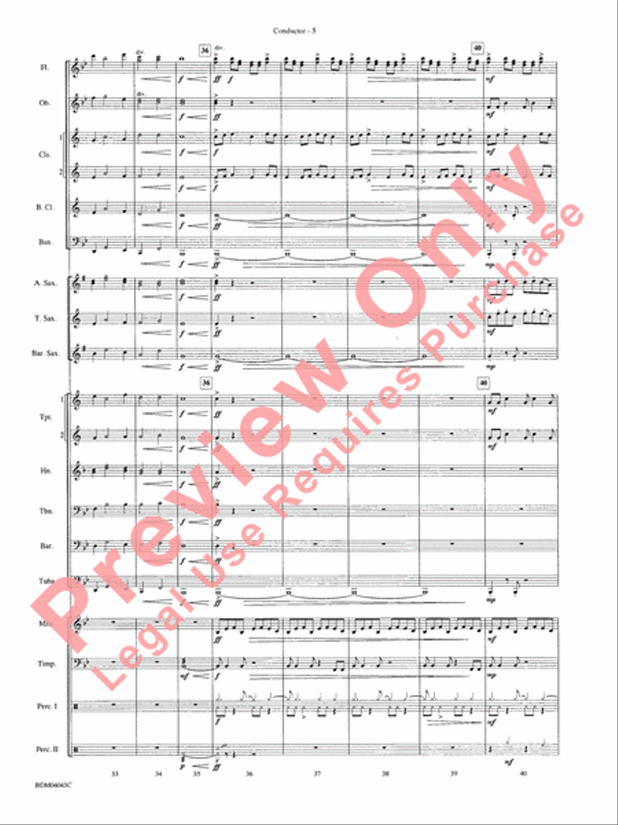 Kronos Kronos Concert Band scores gallery preview page 8