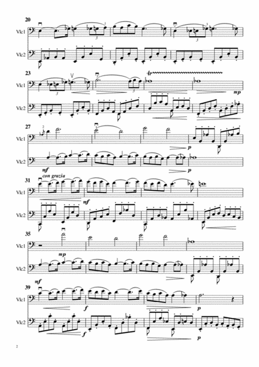 Pavane, Gabriel Faure, op. 50 for Cello Duet image number null