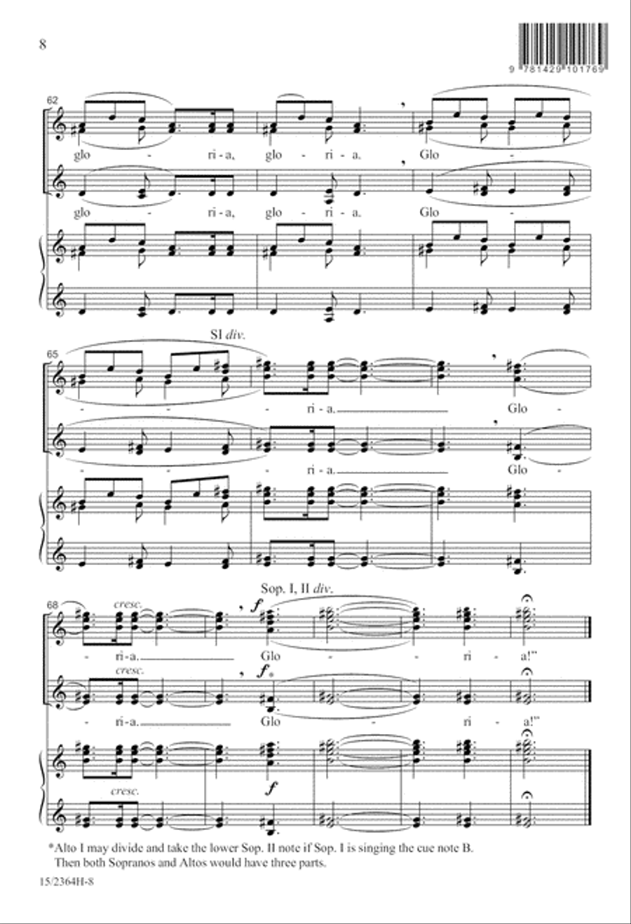 And the Angels Sang And the Angels Sang SSA scores gallery preview page 8