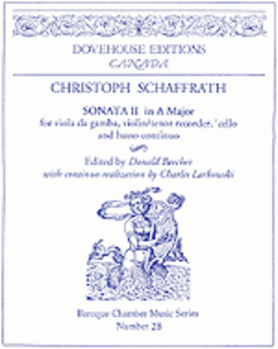 Sonata II in A Major Tenor Recorder scores gallery preview page 1