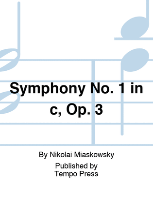 Book cover for Symphony No. 1 in c, Op. 3
