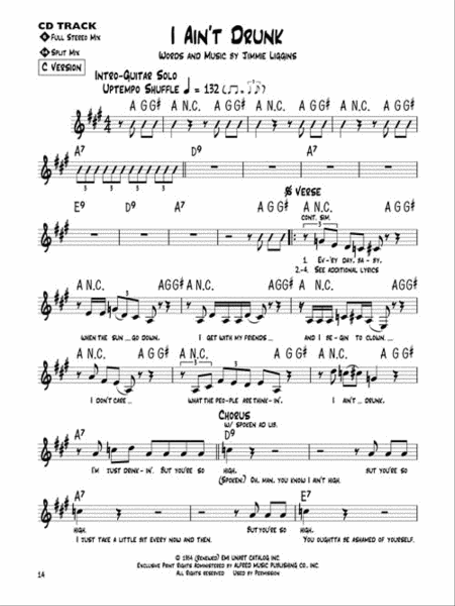 Albert Collins C Instrument scores gallery preview page 6