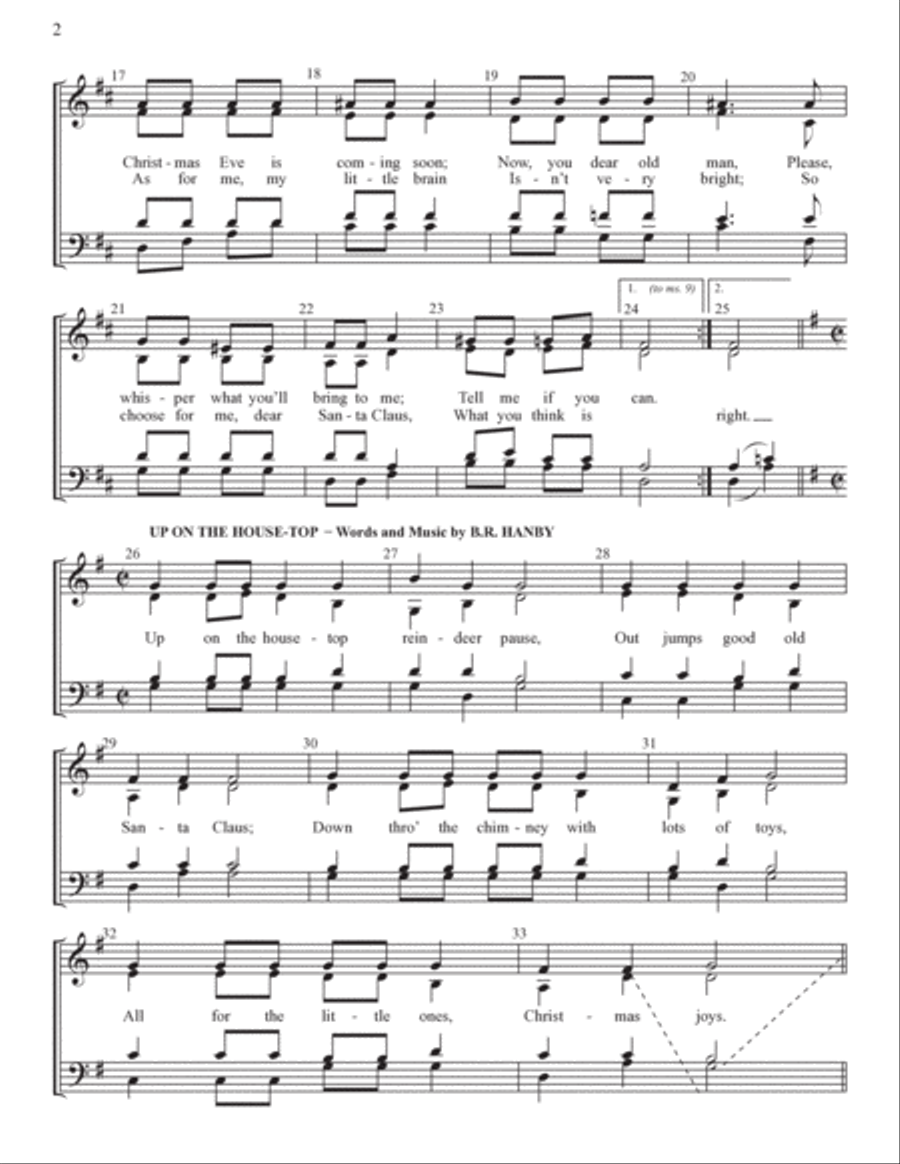 Yuletide Favorites (Volume I) 4-Part scores gallery preview page 2