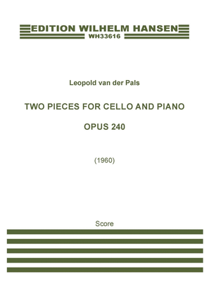 Book cover for Two Pieces For Cello And Piano, Op. 240