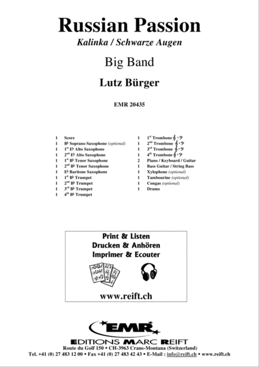 Russian Passion Big Band scores gallery preview page 2