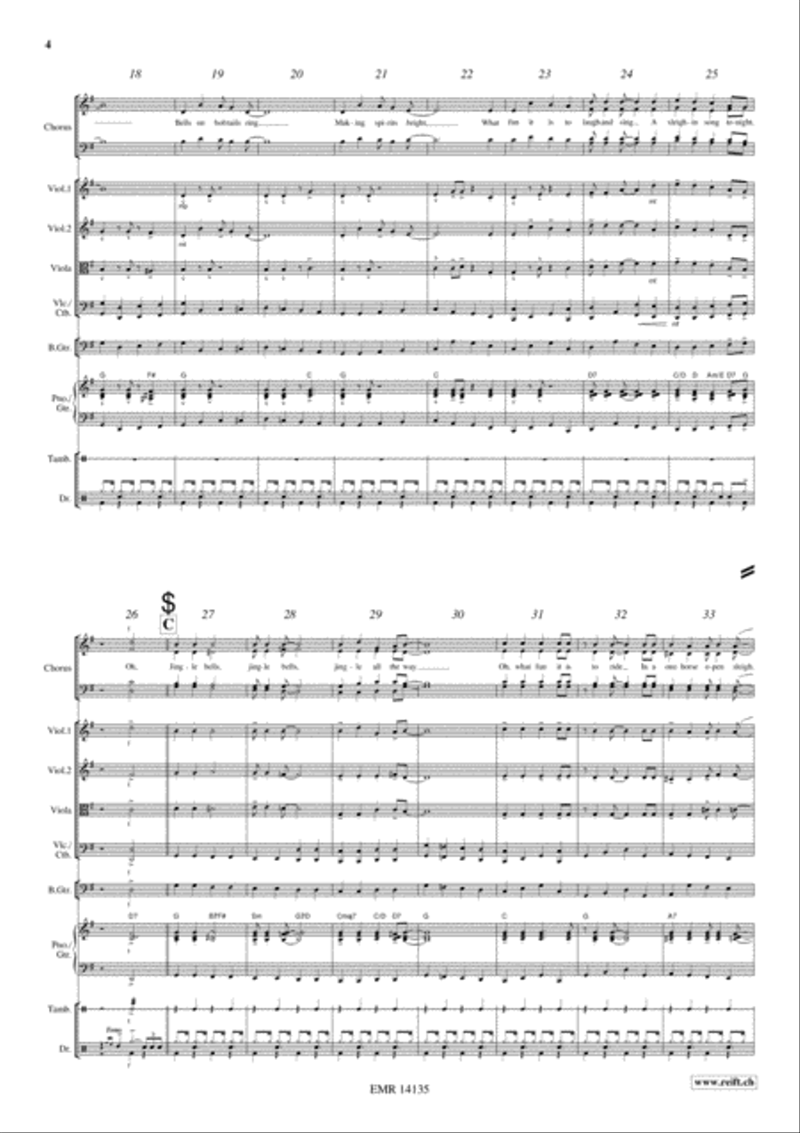 Swingle Bells Swingle Bells Choir scores gallery preview page 5