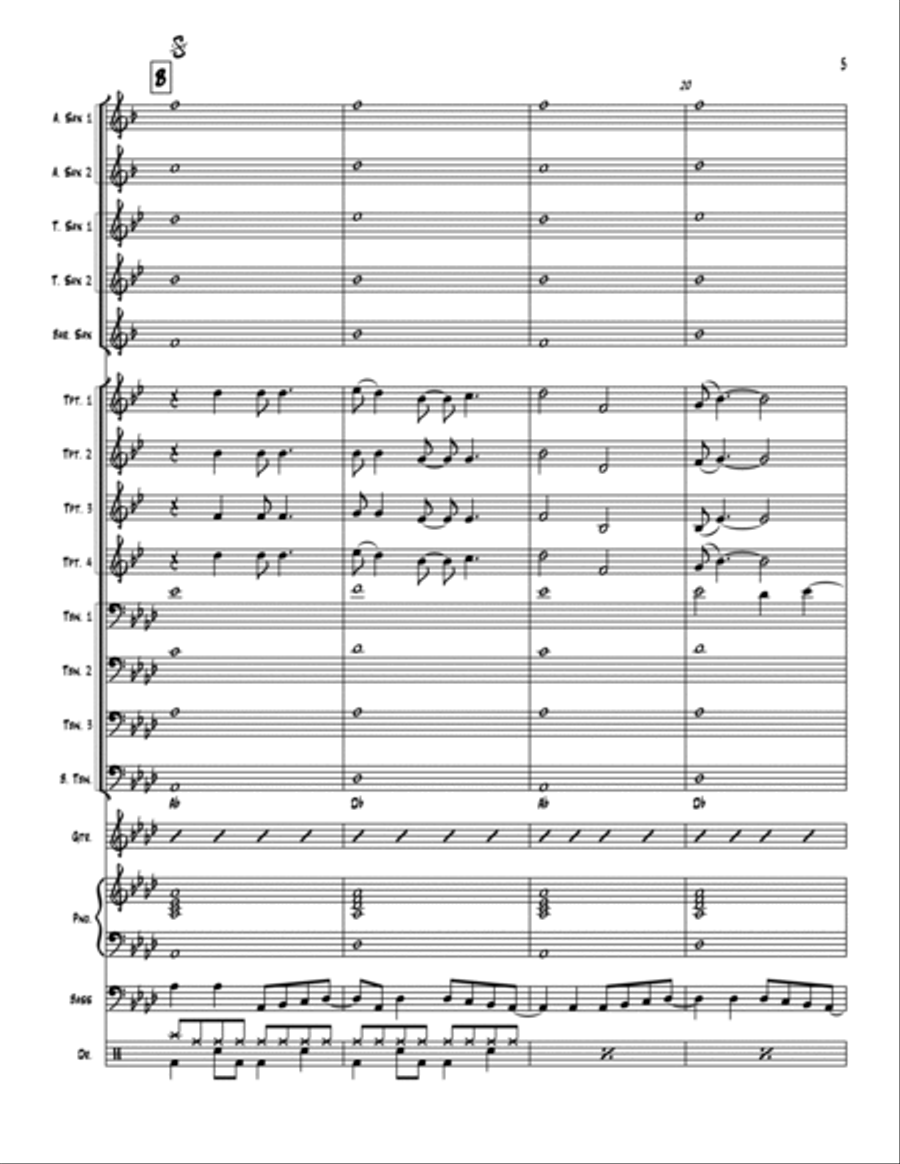 Pleasant Valley Sunday Jazz Ensemble scores gallery preview page 5