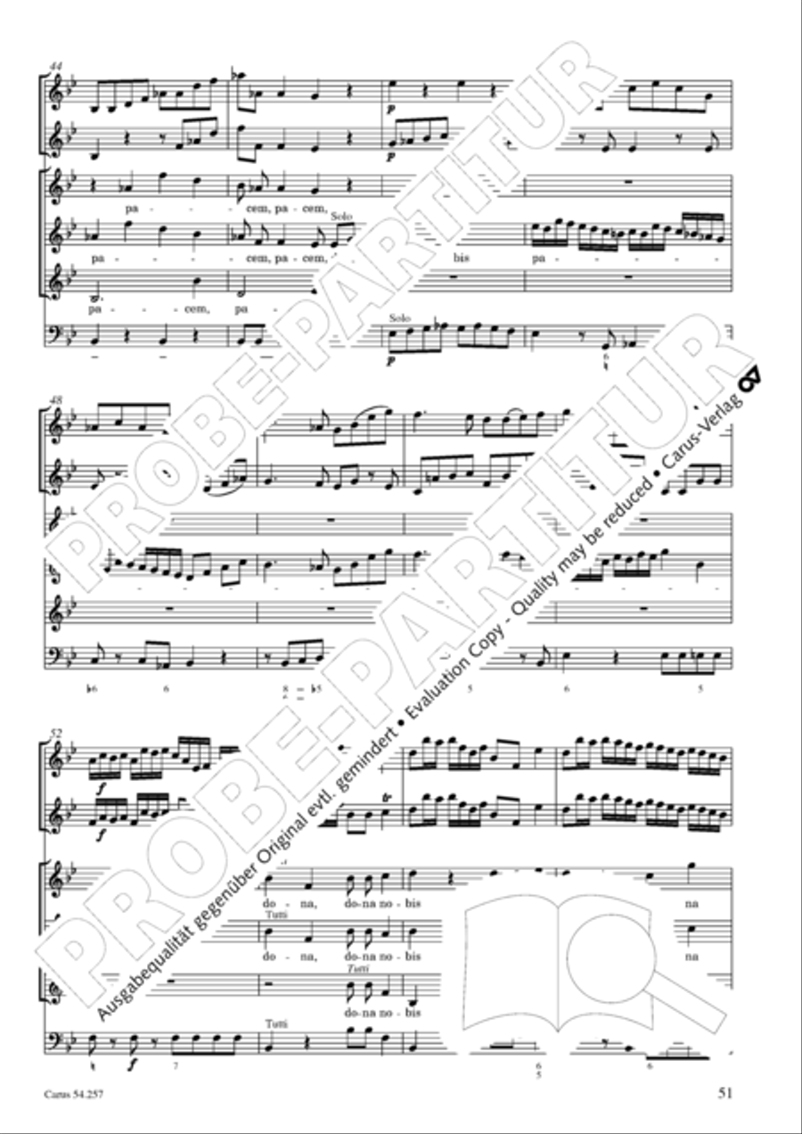 Missa Sancti Aloysii SSA scores gallery preview page 52
