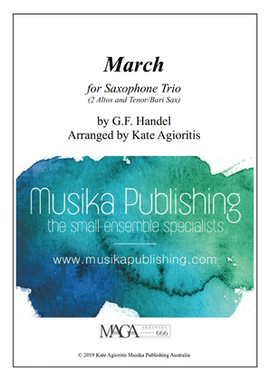 March - Handel - for Saxophone Trio
