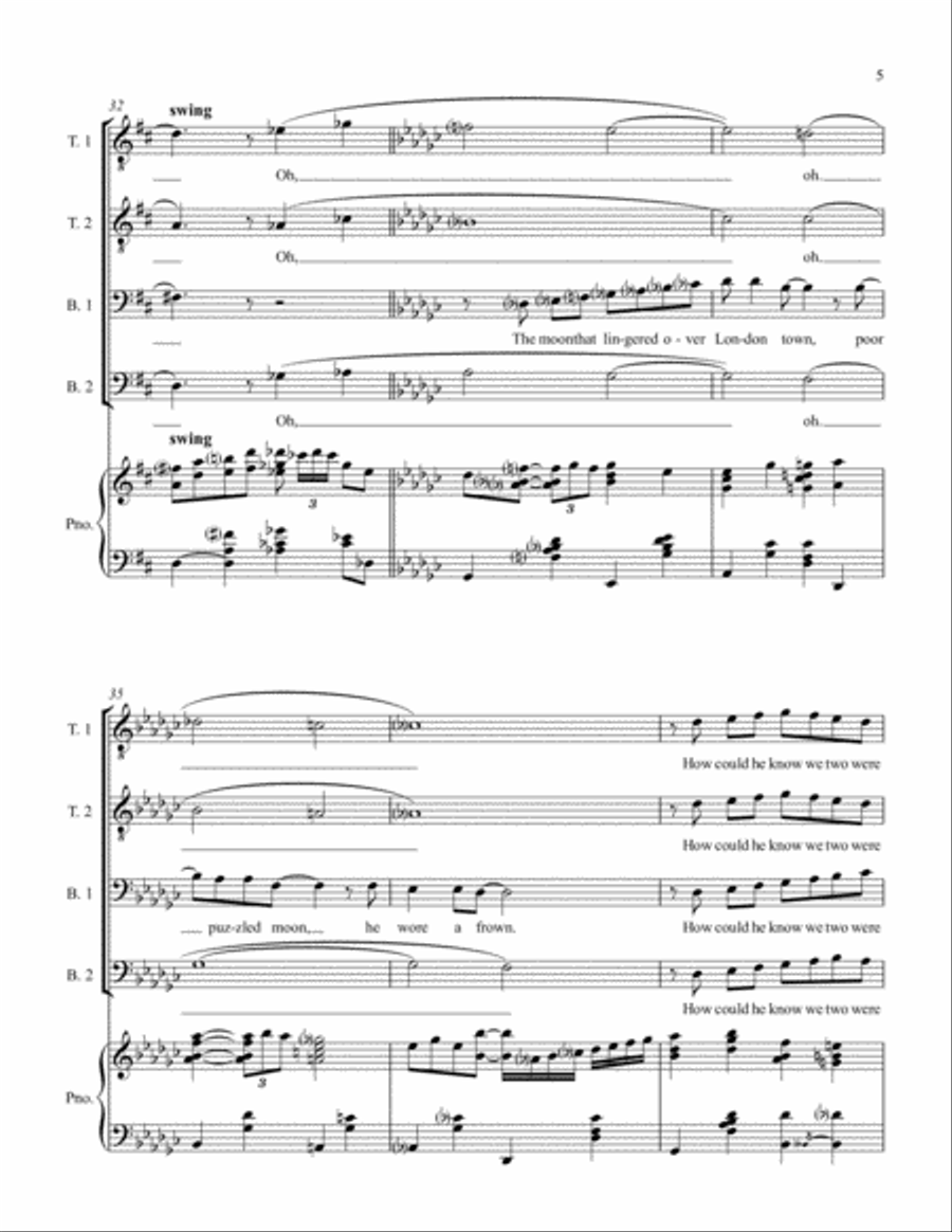A Nightingale Sang In Berkeley Square TTBB scores gallery preview page 5
