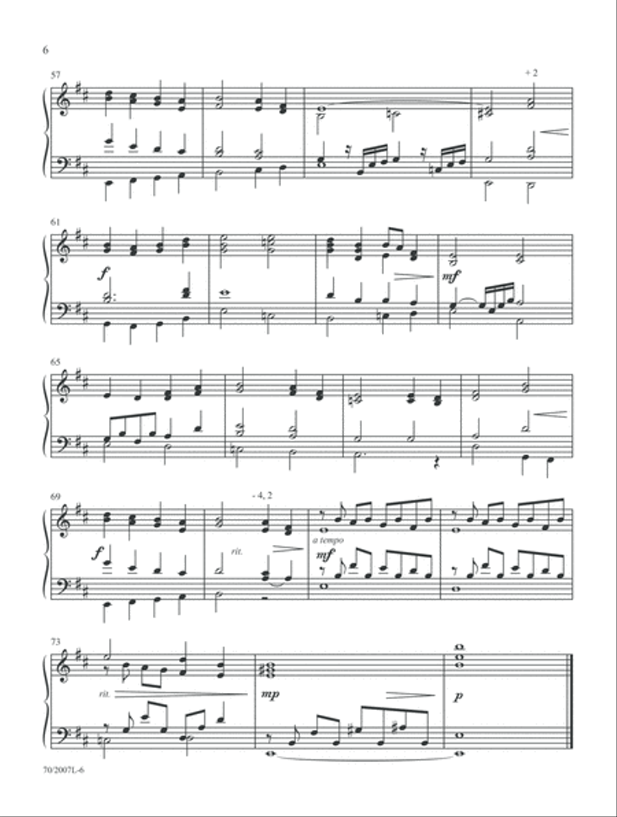 Mark Hayes: Organ Hymns for Lent and Easter (Digital Delivery) Organ scores gallery preview page 6