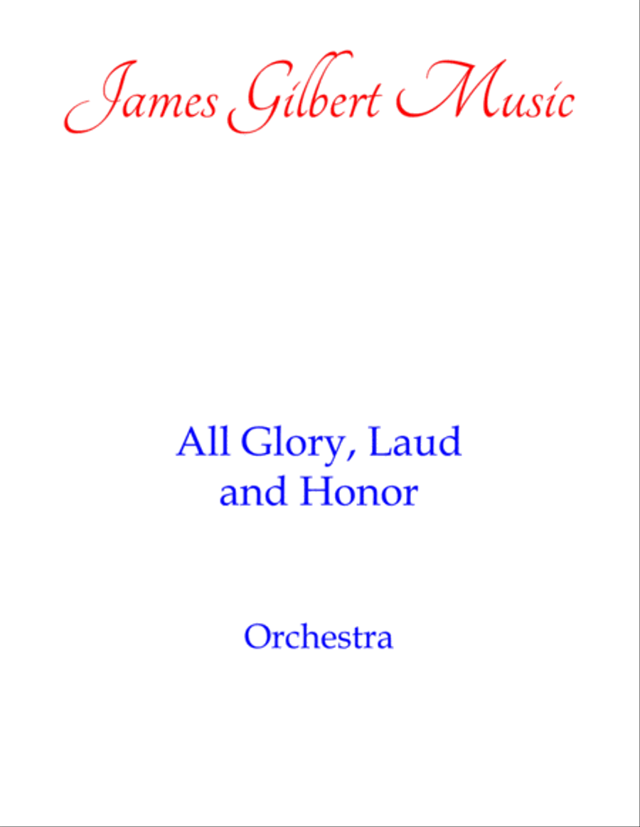 All Glory Laud And Honor All Glory Laud And Honor Full Orchestra scores gallery preview page 1