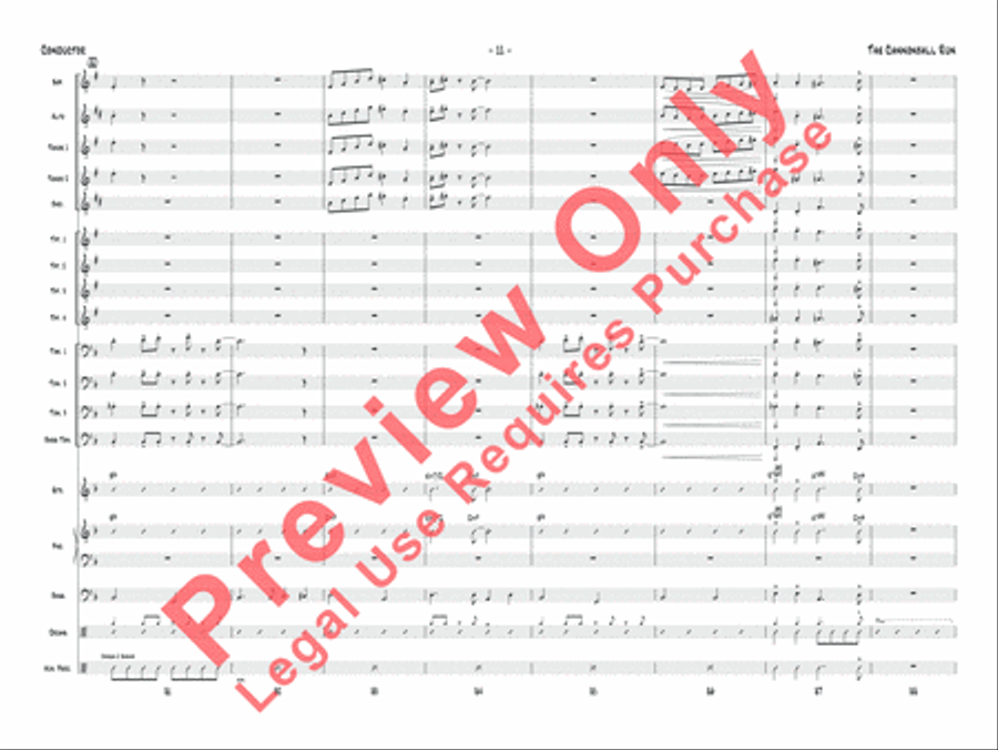 The Cannonball Run Jazz Ensemble scores gallery preview page 12