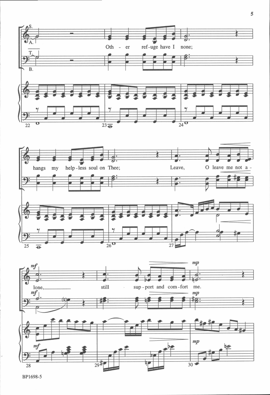 Jesus, Lover of My Soul 4-Part scores gallery preview page 4
