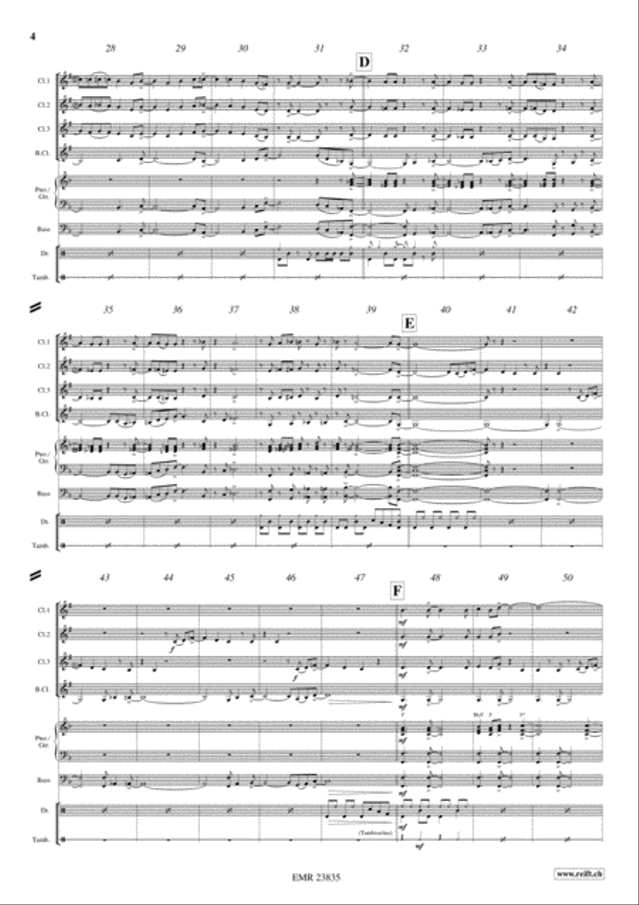 Birdland Birdland Clarinet scores gallery preview page 4
