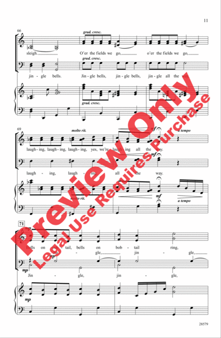 Nutcracker Jingles 4-Part scores gallery preview page 10