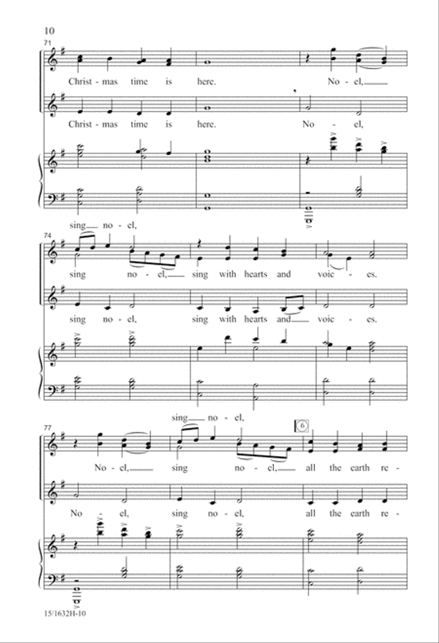 A Glad Noel SSA scores gallery preview page 10