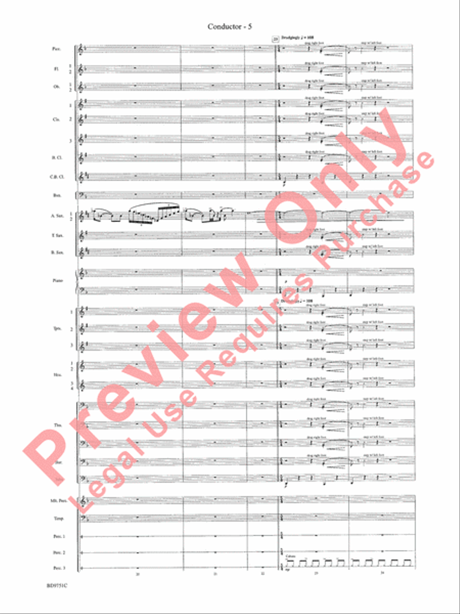 Purgatorio Concert Band scores gallery preview page 8