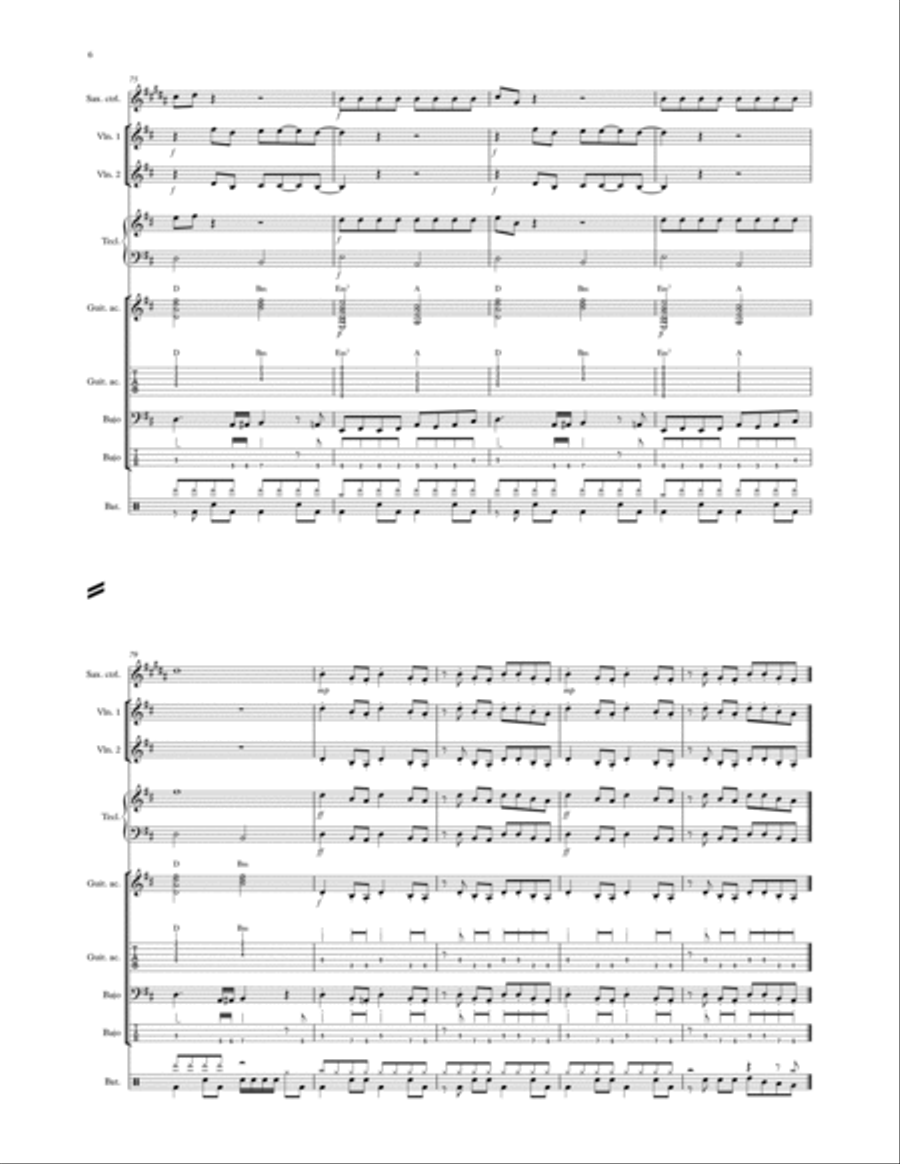 Come And Get Your Love Come And Get Your Love Concert Band scores gallery preview page 6