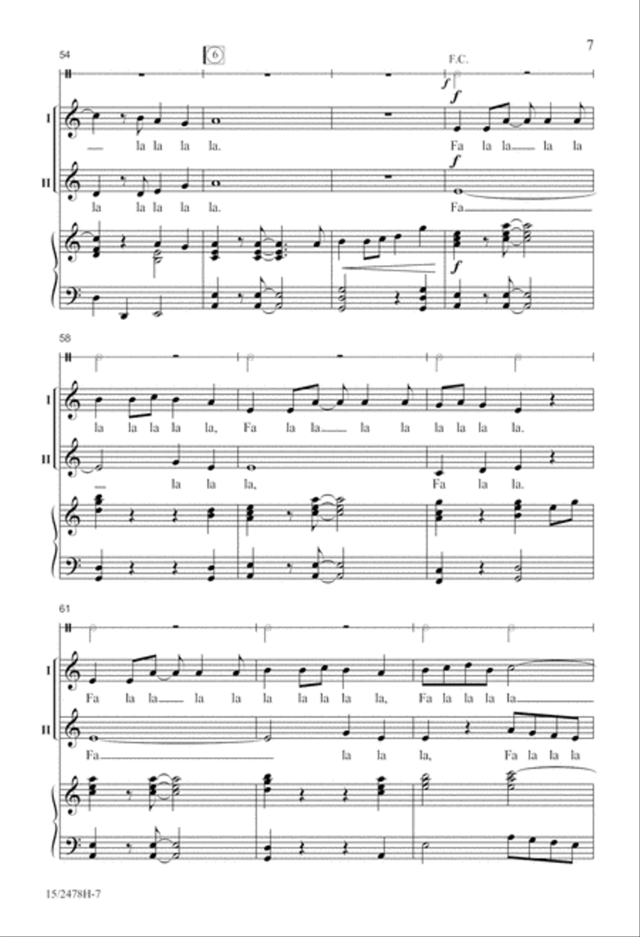 A Festive Fa La La 2-Part scores gallery preview page 8