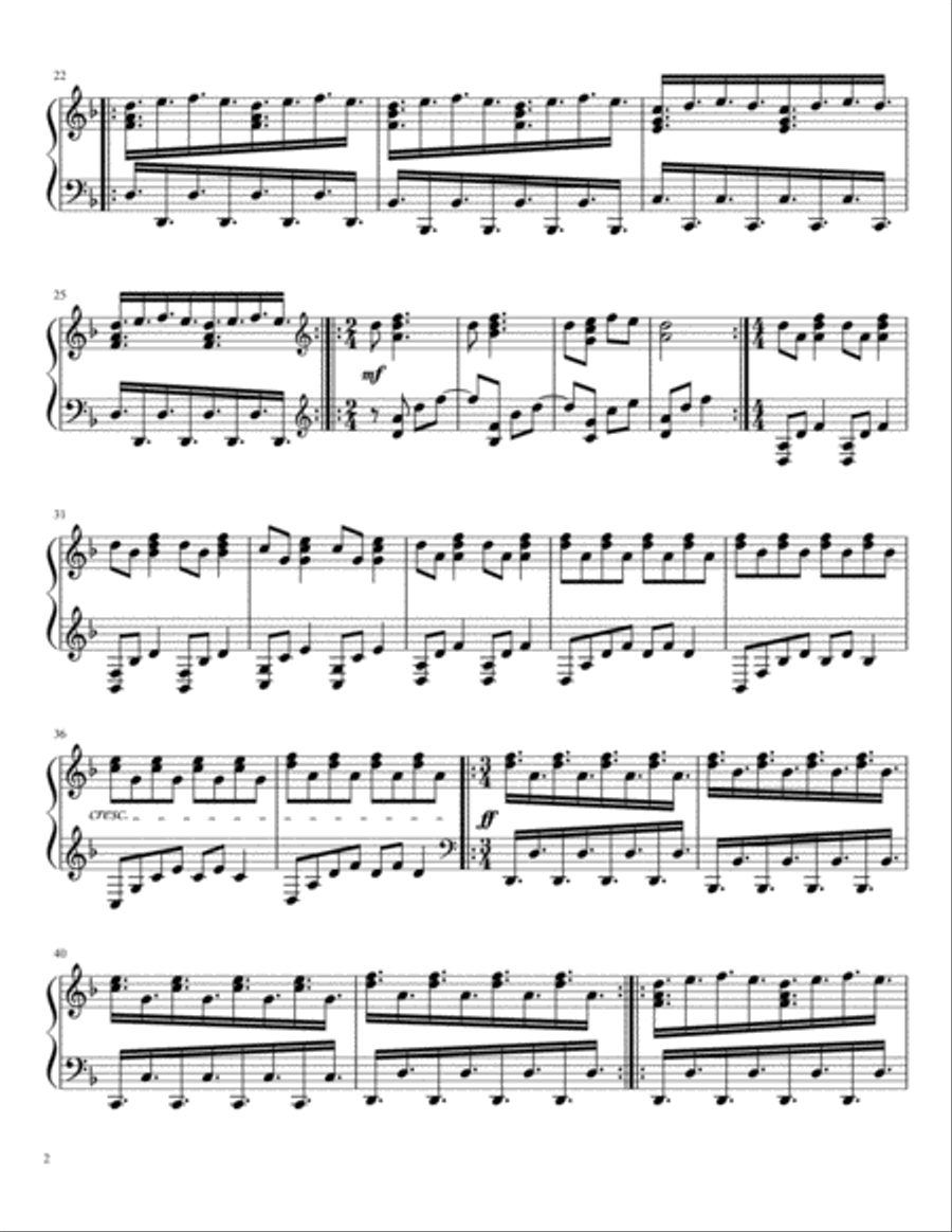 Rainstorm Piano Solo scores gallery preview page 2