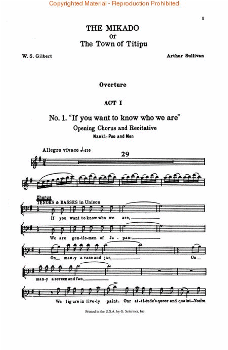 The Mikado 4-Part scores gallery preview page 2