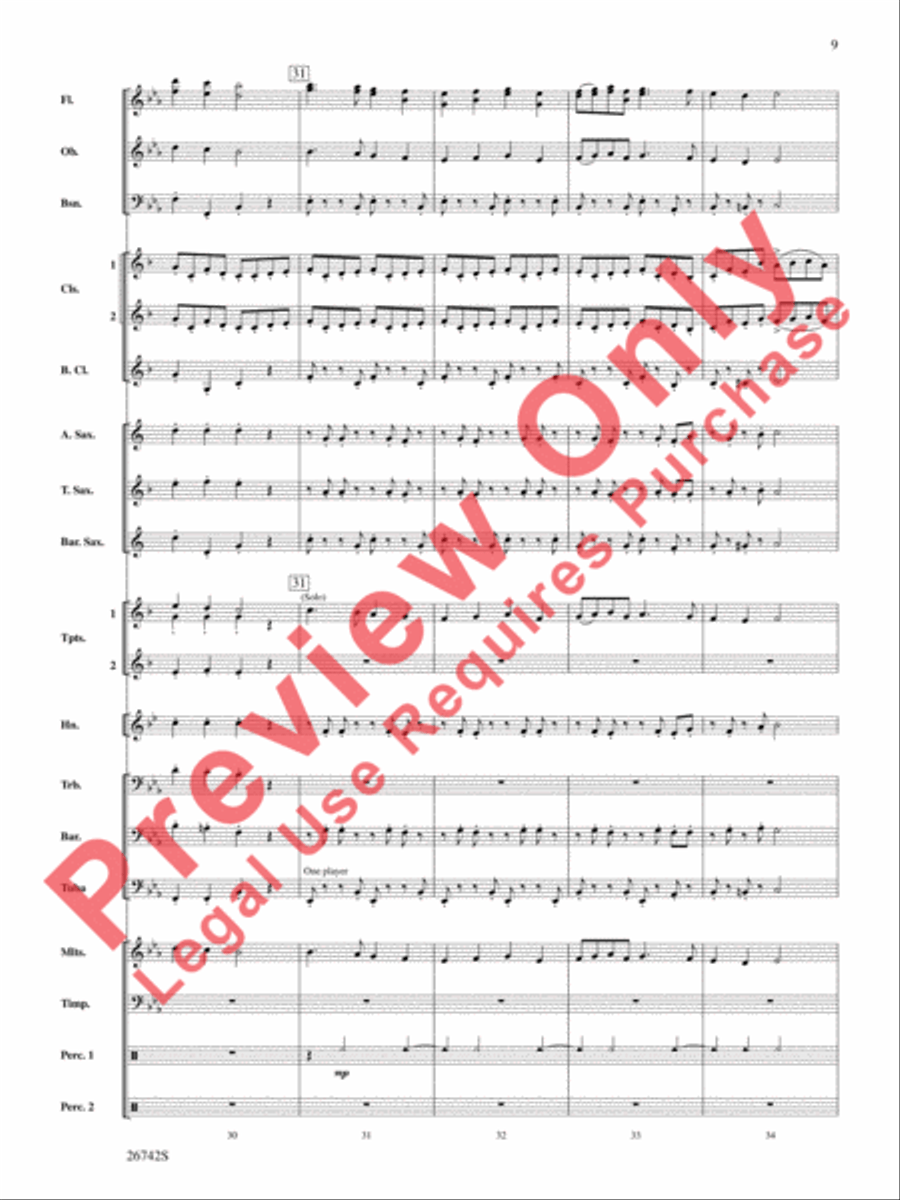 A Christmas Festival A Christmas Festival Concert Band scores gallery preview page 10