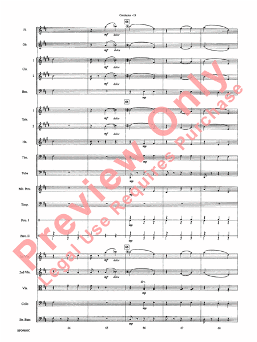 Waltz of the Flowers (from The Nutcracker Suite) Full Orchestra scores gallery preview page 16