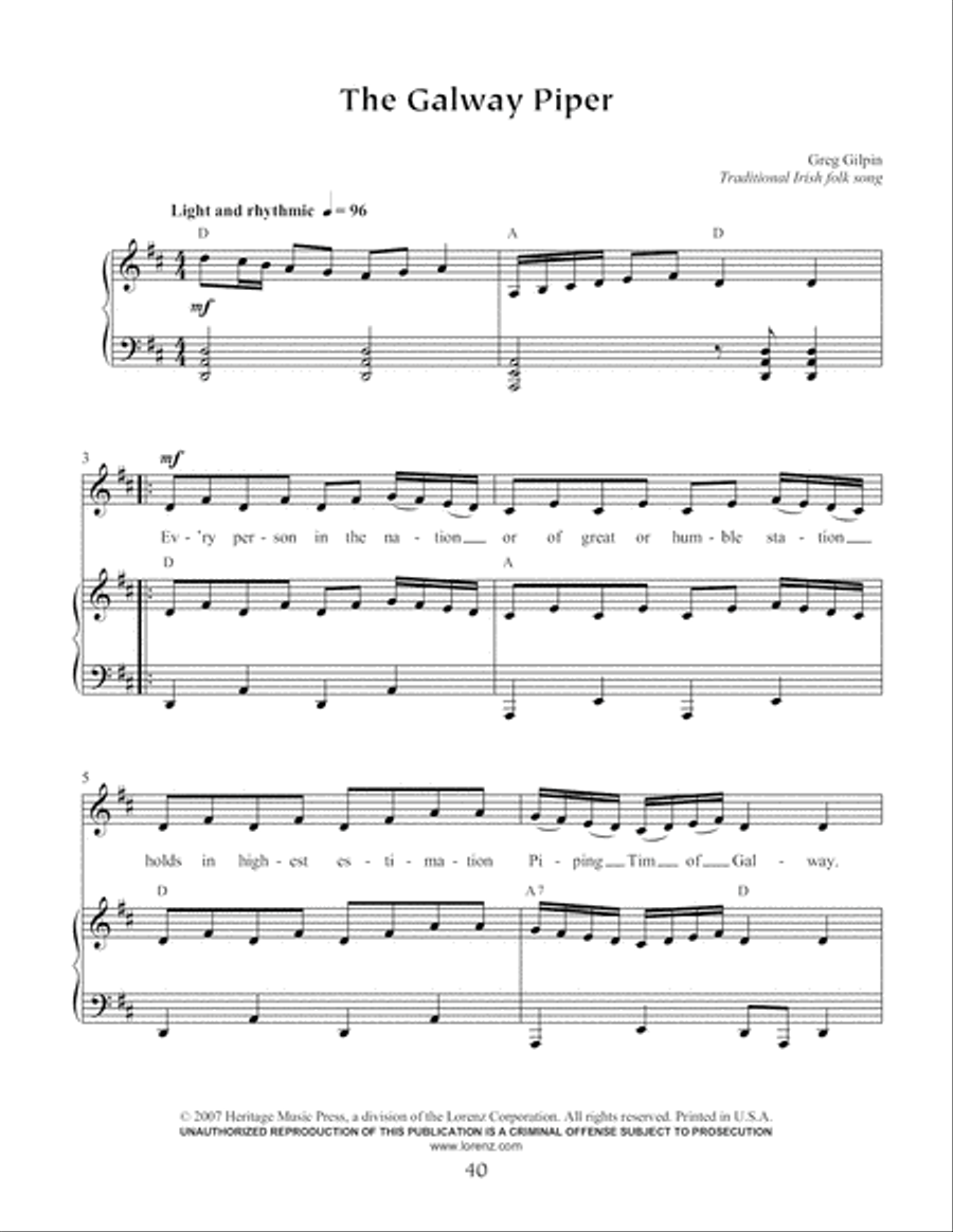 Sing and Dance Around the World, Book 2 Unison Choir scores gallery preview page 41