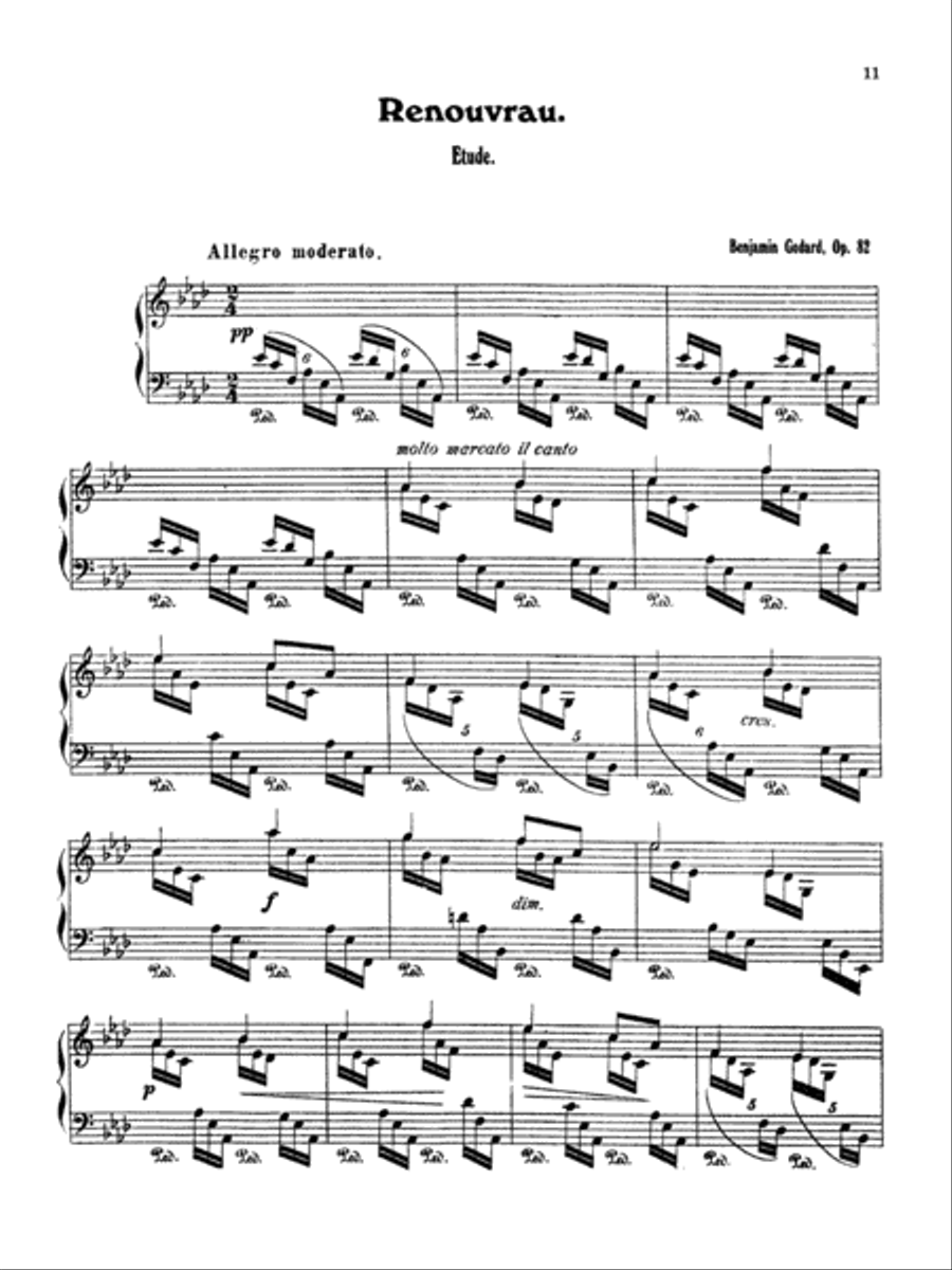Godard: Four Piano Solos Godard: Four Piano Solos Piano Solo scores gallery preview page 1