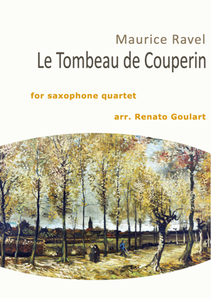 Book cover for Le Tombeau de Couperin (Saxophone Quartet)