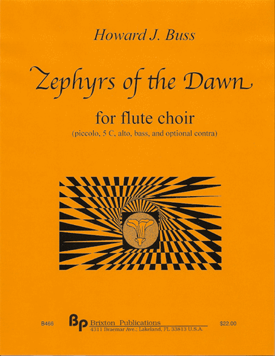 Zephyrs of the Dawn Flute Choir scores gallery preview page 1