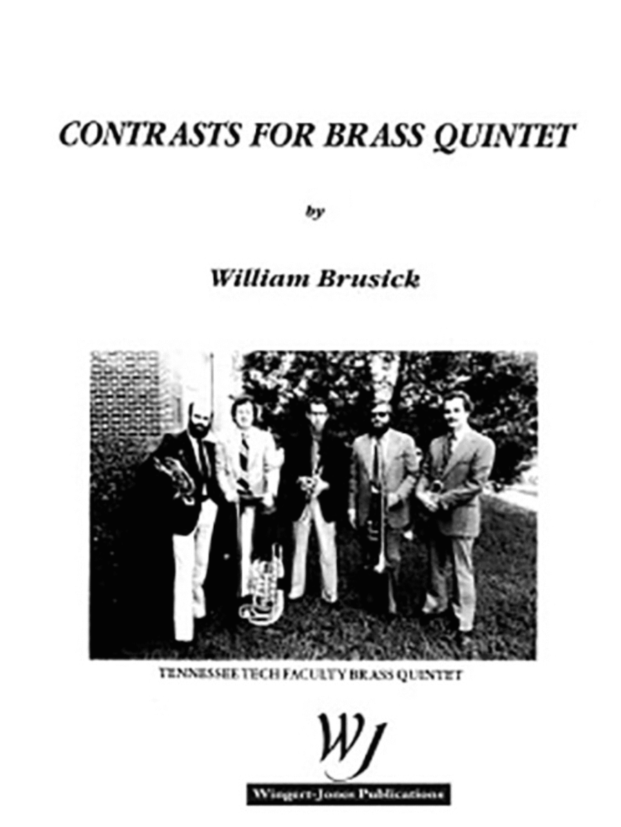 Contrasts For Brass Quintet Brass Quintet scores gallery preview page 1