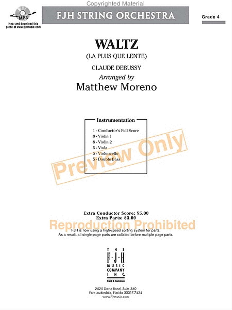 Waltz Waltz String Orchestra scores gallery preview page 10