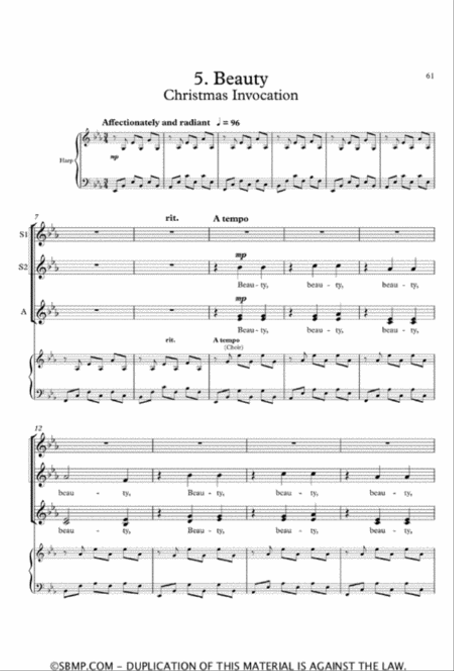 The Christmas Alleluias - SATB divisi Choral Book Divisi scores gallery preview page 62