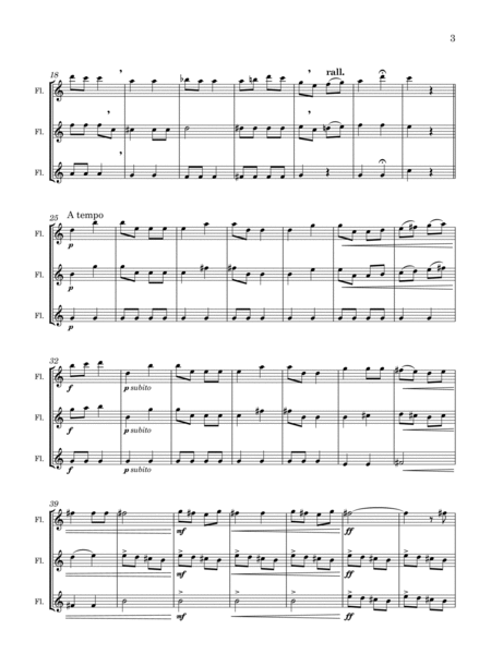 Derlin Din Din (arr. for Flute Trio) image number null