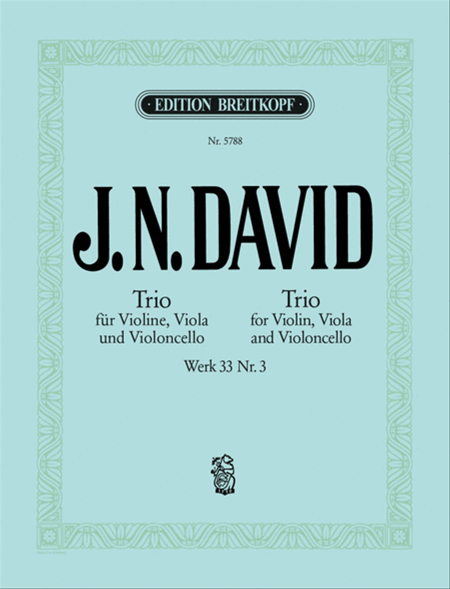 String Trios Werk 33 String Trio scores gallery preview page 1