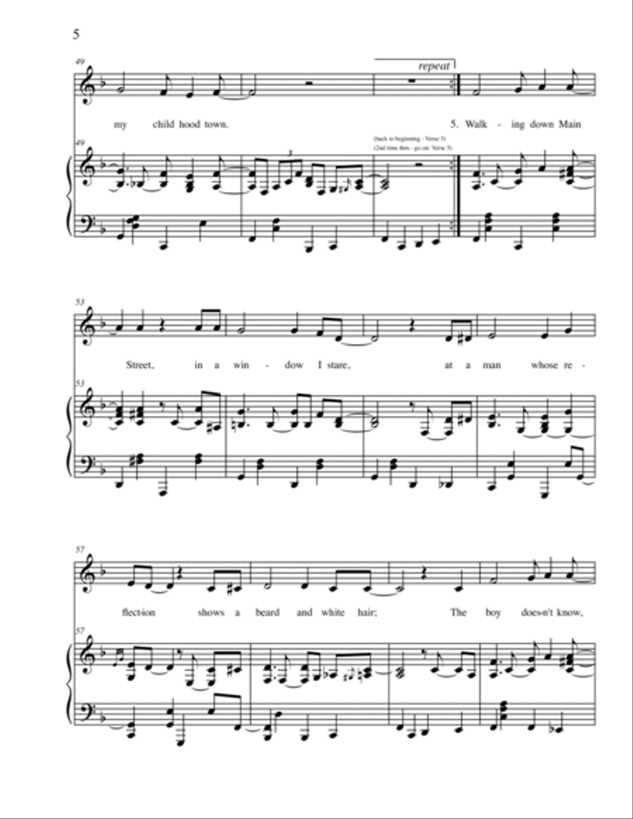 Driving Old Memories Driving Old Memories Piano Solo scores gallery preview page 5