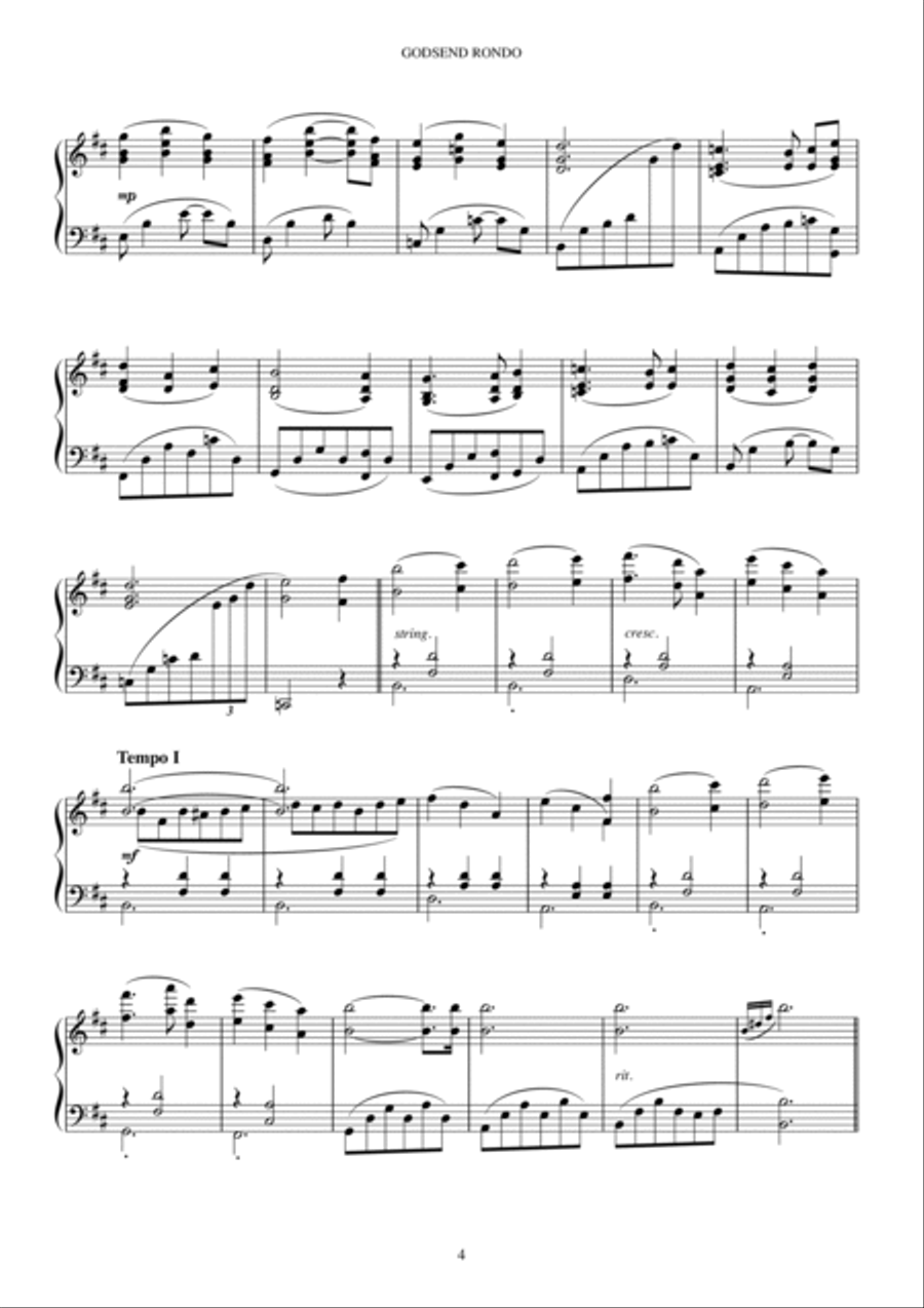 GODSEND RONRO Piano Solo scores gallery preview page 5