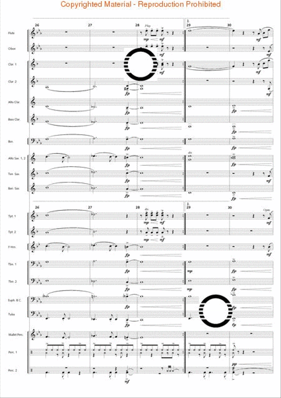 Bossa Nova Breeze Concert Band scores gallery preview page 7