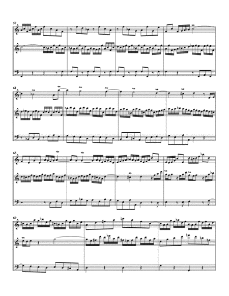 Trio super: Allein Gott in der Höh sei Ehr BWV 664 (arrangement for 3 recorders)