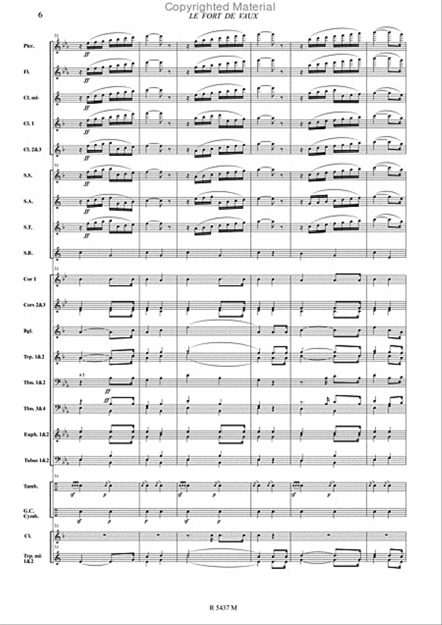 Le fort de vaux Le fort de vaux Concert Band scores gallery preview page 7