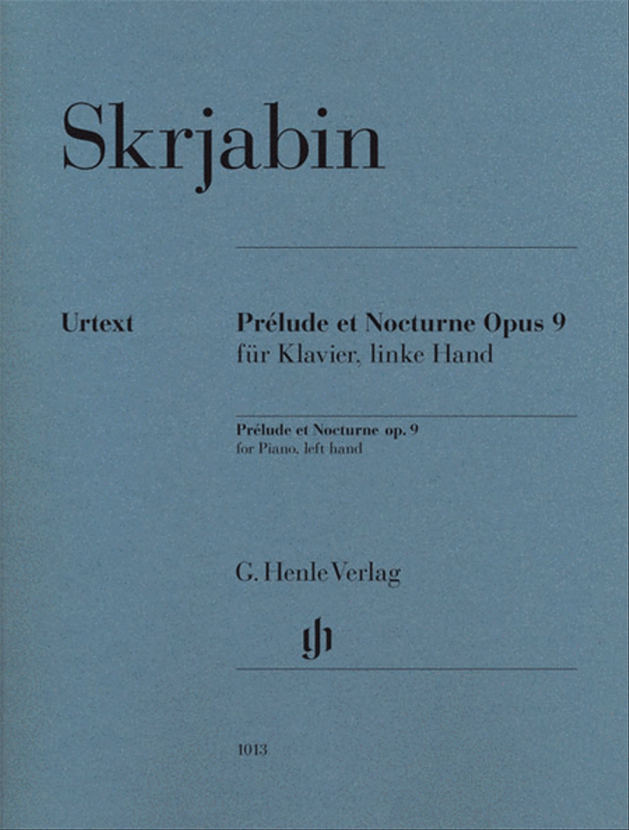 Prélude et Nocturne, Op. 9 Piano Solo scores gallery preview page 1