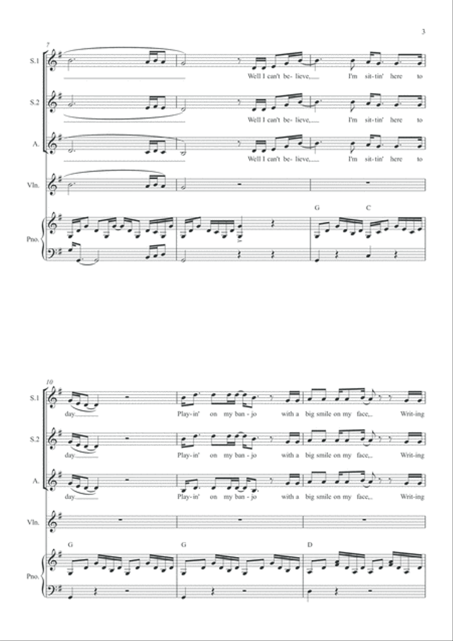 God's Been Good To Me SSA scores gallery preview page 3