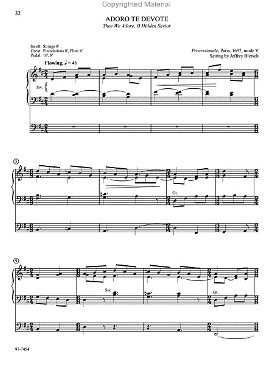 Hymn Prelude Library: Lutheran Service Book, Vol. 1 (A) Organ scores gallery preview page 6