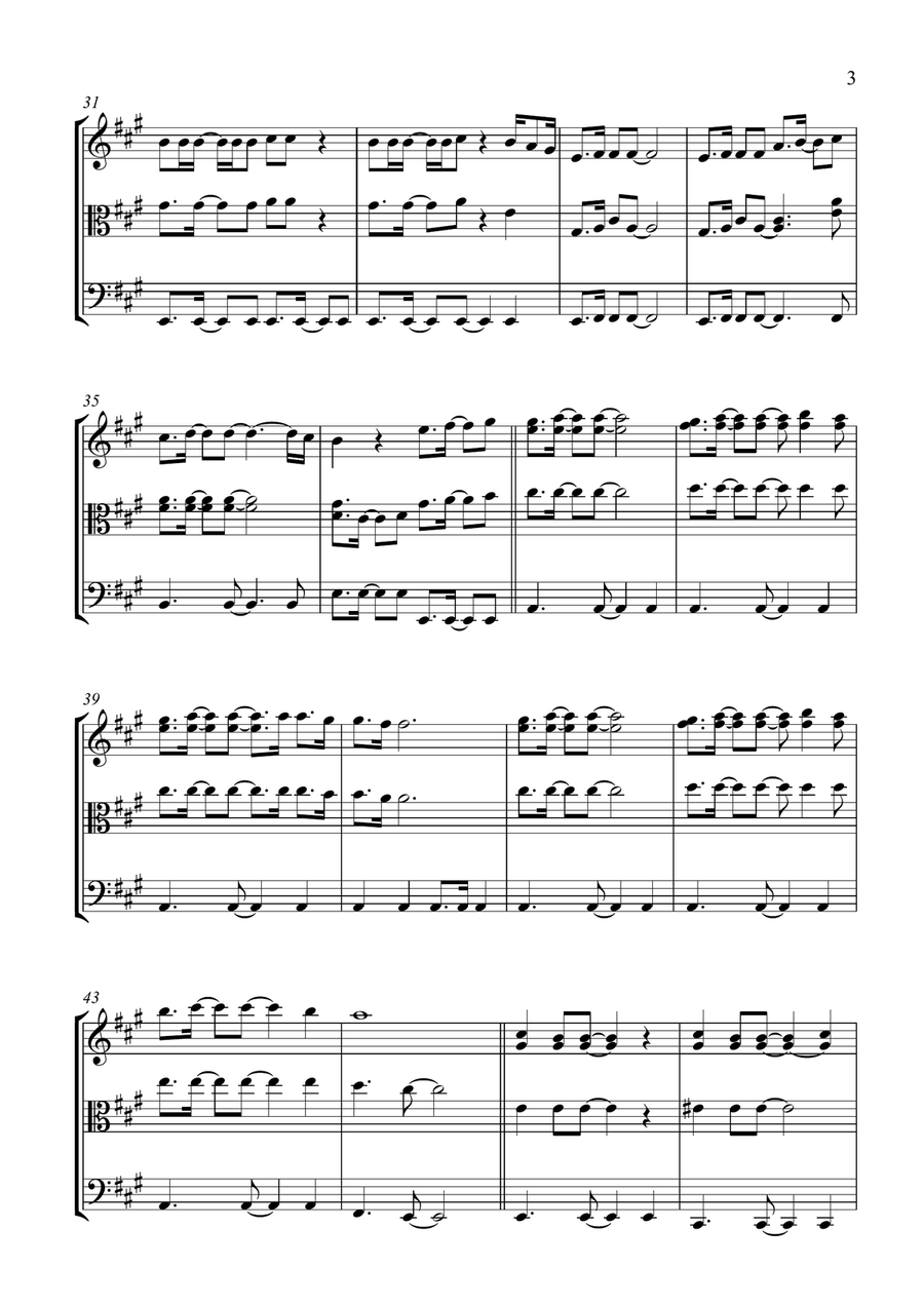 Dancing Queen Dancing Queen String Trio scores gallery preview page 3