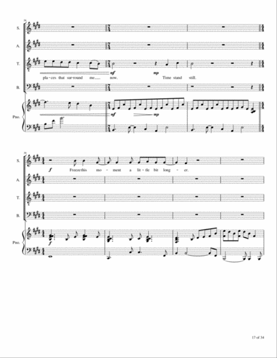 Time Stand Still 4-Part scores gallery preview page 6