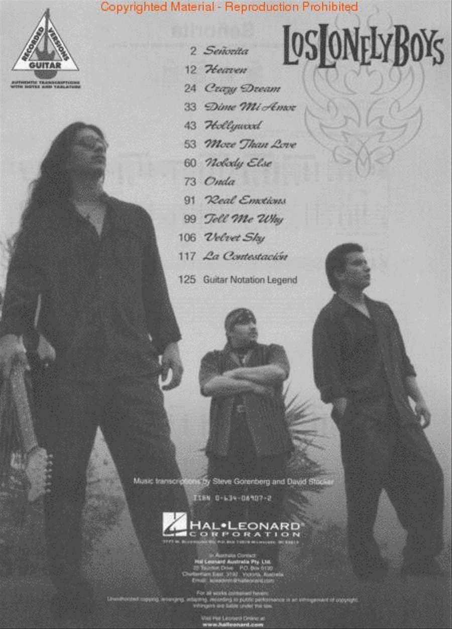 Los Lonely Boys Los Lonely Boys Electric Guitar scores gallery preview page 2