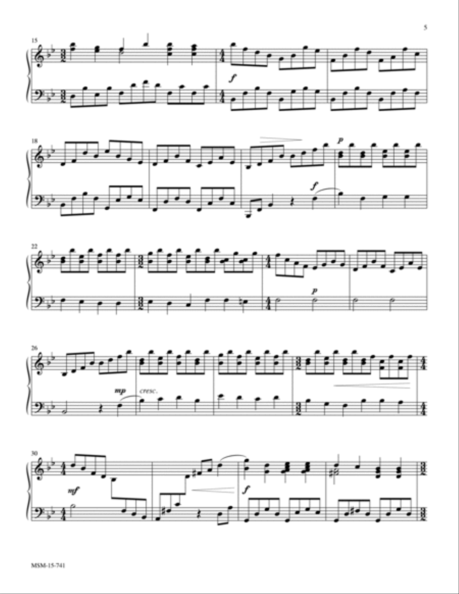 Amid the Cold of Winter Amid the Cold of Winter Piano Solo scores gallery preview page 5